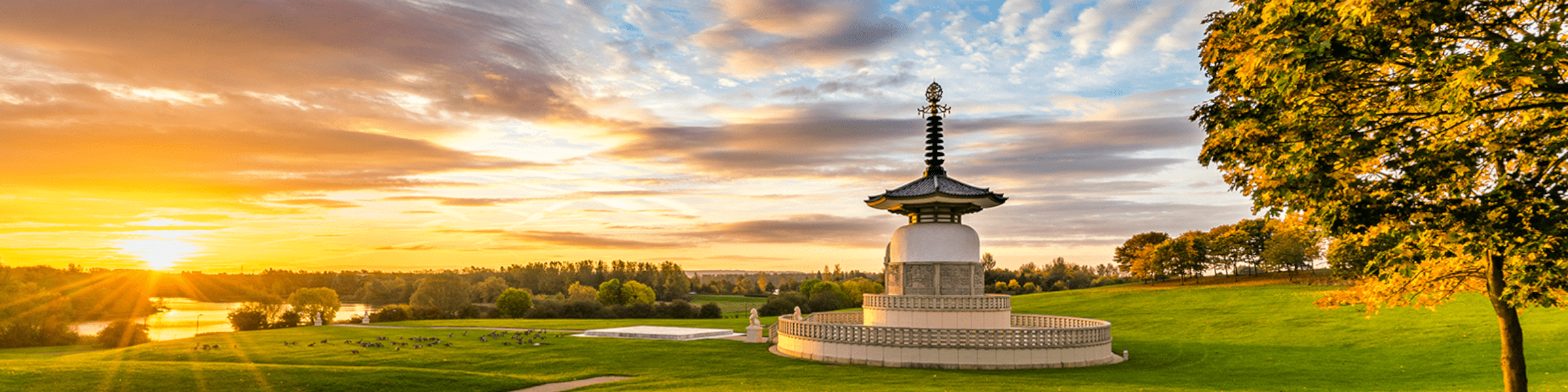 Peace Pagoda in Milton Keynes